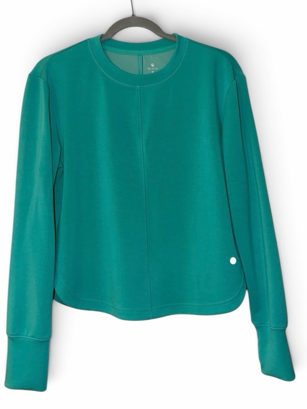 Apana Teal Green Crewneck Sweatshirt Medium